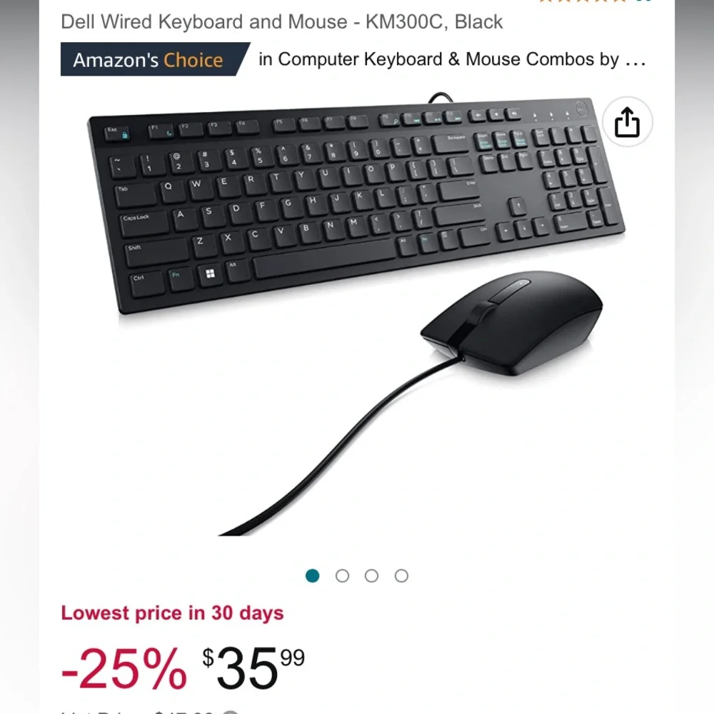 Dell wired keyboard and mouse